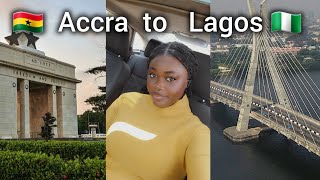 Visiting Lagos After 3 years  Yellow Fever card  Disturbing Accident  Accra to Lagos [upl. by Blondy874]