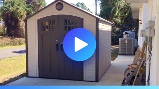 Lifetime 8x10 Storage Shed  Review ⭐️ [upl. by Tezile]