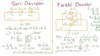 Elektrik Devreleri 1  Akım  Gerilim  Direnç  Hesaplama [upl. by Tjaden]
