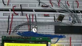 LCD based voting machine using 8051 microcontroller AT89C51 [upl. by Idnac693]