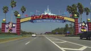 Walt Disney World 2013 Driving Down World Drive HD [upl. by Selmner]