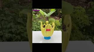 Plant Pot making Idea with clothes art trending viral diy shorts youtubeshorts cementing [upl. by Arotak822]