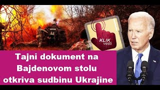 Tajni dokument na Bajdenovom stolu otkriva sudbinu Ukrajine [upl. by Bakerman]