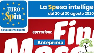 EUROSPIN volantino dal 20 al 30 agosto 2020 [upl. by Surtemed]