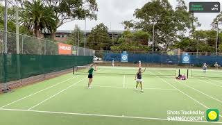 Monday Div 1 Comp StephLaura vs KarenLisa 64 63 65 [upl. by Nedearb950]