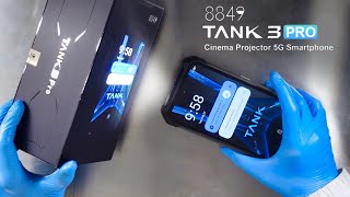 Unihertz 8849 TANK 3 PRO Projector 5G Best rugged Smartphone 2024 review amp unboxing [upl. by Ias]