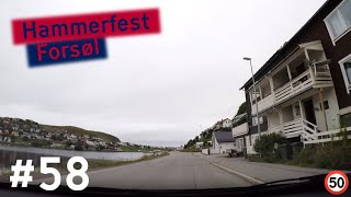 Hammerfest  Forsøl Driving Norway 58 [upl. by Ailatan]