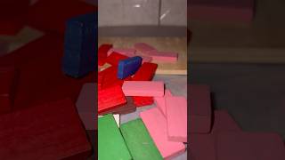 Oddly satisfying dominos asmr asmr satisfying shorts video viralvideo viralshorts fun reels [upl. by Anigal]