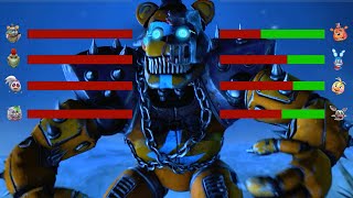 SFM FNaF DeathRock vs Toys WITH Healthbars [upl. by Aicrag]