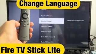 Fire TV Stick Lite How to Change Language or Get English if Stuck in another Language [upl. by Jorgenson]