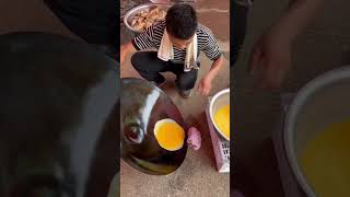 Huge Omlet 😱 food facts viralvideo tools [upl. by Hnacogn]