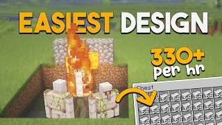 Minecraft 120 EASIEST Iron Farm  320 Per Hour [upl. by Ettezil]