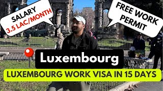 LUXEMBOURG WORK PERMIT 2024  JOBS IN LUXEMBOURG  FULL PROCESS [upl. by Uok]