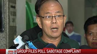 Group files poll sabotage complaint vs Comelec PPCRV Smartmatic [upl. by Nash160]