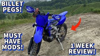 23 YZ250FX review and mods Gets a Yamaha radiator fan [upl. by Kosey]