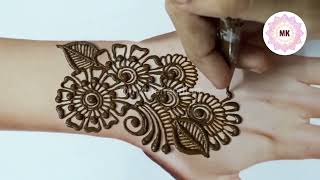 mehandi design  back mehandi design dikhaiye  piche ka mehandi  hath ka mehandi [upl. by Ianthe]