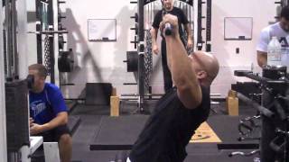 DeFrancosGymcom  Exercise Index Eccentric RestPause lat pulldowns [upl. by Aronel]