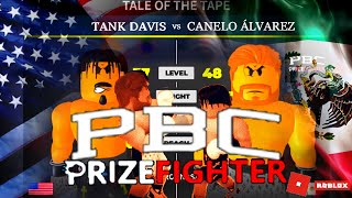 PBC Canelo vs Tank Roblox  Prizefighter EA Full Fight [upl. by Keviv479]