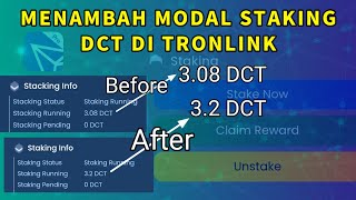 Cara Menambah Staking DCT di Tronlink [upl. by Vesta]