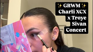 GRWM Charli XCX x Troye Sivan Concert [upl. by Weld]