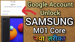 Samsung M01 Core  Frp Bypass 2022  Without PC  SMM013f Google Account Bypass  Unique Method [upl. by Whit]