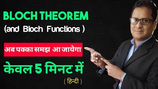 Bloch Theorem and Bloch Functions Solid State Physics [upl. by Obed306]