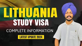 lithuania study visa for indian  Lithuania study visa complete information  Study in Lithuania [upl. by Atinal]