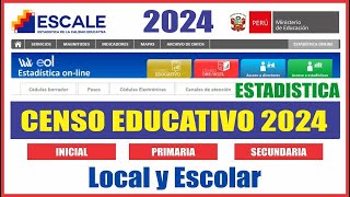 Censo Escolar 2024 ✅ DESCARGA LLENADO y ENVIÓ de Censo Local y Censo de Matrícula ✅✅ [upl. by Akenet]