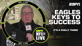 Its a Philly thing Sals keys to success for the Eagles 🔑  NFL Live [upl. by Nilekcaj]