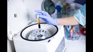 Centrifugation for blood Glucose test Wear Gloves and lab coat always [upl. by Ahsenrat]