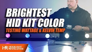 Which HID Color is the Brightest 35w or 55w Color Shift and Lux Explained [upl. by Ahsekar]