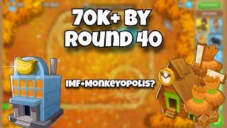 The New Best Farming Strategy in BTD6 Update 45 [upl. by Llemart]