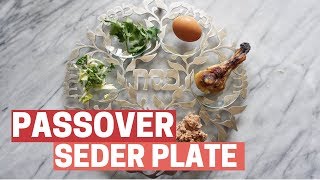 PASSOVER SEDER PLATE What Goes on a Seder Plate amp How to Make One [upl. by Cirnek116]