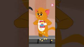 Funny Kitty trying to reduce chips fats on treadmill shorts funnycats kitten drbinocsshow [upl. by Kessel940]