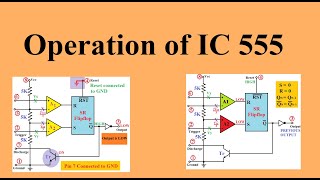 IC 555  Working of IC 555 [upl. by Ainoval]