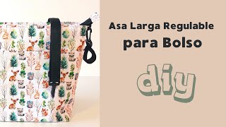 COMO HACER una ASA regulable de hombro para cualquier BOLSO [upl. by Balbinder]