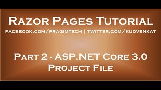 ASP NET core 3 0 project file [upl. by Neemsaj]