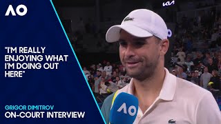 Grigor Dimitrov OnCourt Interview  Australian Open 2024 Second Round [upl. by Osgood]