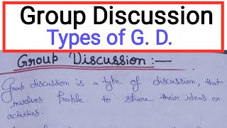 What is Group Discussion Types Of Group Discussion  Tools for group discussion communication [upl. by Kano]