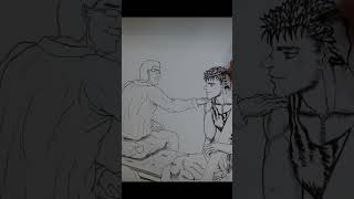 Tribute to Kentaro Miura art berserk mangadrawing guts kentaro kentaromiura timelapse [upl. by Adoc]