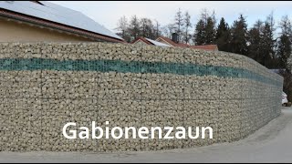 GabionenZaun selber bauen  Aufbau Zaungabione 10x10x10m von HS Gabionen [upl. by Dranrev]