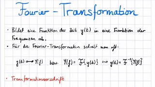 Fourier Transformation  Signale und Systeme [upl. by Heinrick]