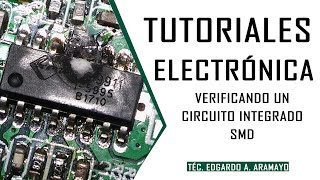 Verificando un Circuito Integrado de audio tipo SMD [upl. by Otreblig]