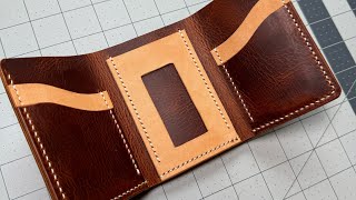 Making a Traditional Trifold Wallet [upl. by Atinele]