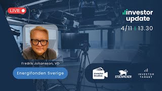 Investor Update  Energifonden Sverige [upl. by Atolrac542]