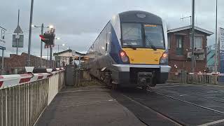 MPVno double stay antrim station level crossing co antrim 151124 [upl. by Aicercal112]