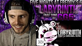 Vapor Reacts 530  FNAF SFM FIVE NIGHTS AT FREDDYS 6 SONG quotLabyrinthquot by CG5 REACTION [upl. by Roehm]