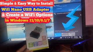 How To Install Zebronic Wifi Mini USB Adapter in Windows 1110817 PC  wifi usb adapter for pc [upl. by Aneekahs829]