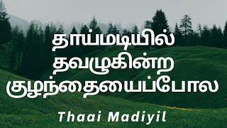 Thaai Madiyil  Lyrical Cover Song  Tamil Christian Song  Dr Sam Gilvine  FatherSJBerchmans [upl. by Pauletta]