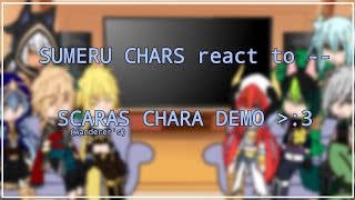 sumeru charas react to wanderers character demo D《》GI x GC《》GCRV《》Genshin Impact《》yuo 3 [upl. by Nnyllatsyrc277]